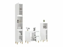 vidaxl Set de muebles de baño 3 piezas madera contrachapada
