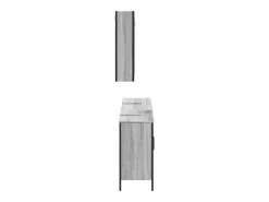 vidaxl Set de muebles de baño 3 pzas madera contrachapada sonoma