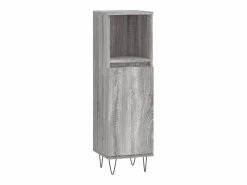Sale vidaxl Set de muebles de baño 3 pzas madera contrachapada sonoma Gris