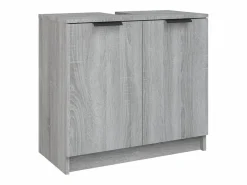 vidaxl Set de muebles de baño 5 pzas madera contrachapada sonoma
