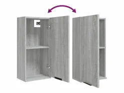 vidaxl Set de muebles de baño 5 pzas madera contrachapada sonoma