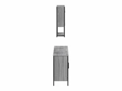 vidaxl Set de muebles de baño 3 pzas madera contrachapada sonoma