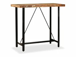 vidaxl Set de muebles de bar 5 piezas madera maciza reciclada Color natural claro