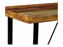 vidaxl Set de muebles de bar 5 piezas madera maciza reciclada Color natural claro