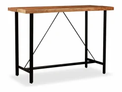 vidaxl Set de muebles de bar 7 piezas madera de acacia y reciclada