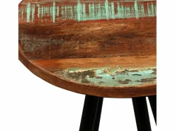 Best vidaxl Set de muebles de bar 7 piezas madera reciclada Color natural claro