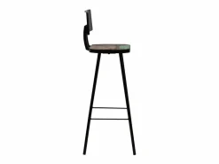 Best vidaxl Set de muebles de bar 5 pzas madera maciza reciclada Multicolor
