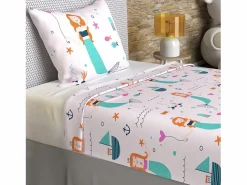 Sale Set de sábanas 180x290 cm SIRENES , 100% algodón 57 hilos/cm2 Ropa De Cama|Juego De Sábanas