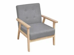 Hot Clicnbuy Set de sofás de 2 piezas de tela claro Gris