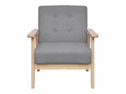Hot Clicnbuy Set de sofás de 2 piezas de tela claro Gris