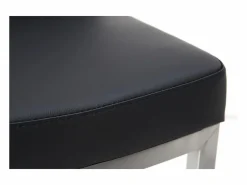 New Set de 2 taburetes de cocina regulables s con acero cromado KYLE Muebles De Bar|Taburete Alto
