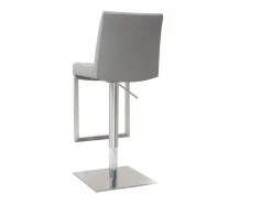Online Miliboo Set de 2 taburetes de cocina regulables es con acero cromado KYLE Gris