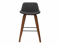 Miliboo Set de 2 taburetes de cocina de diseño y nogal 65 cm NONIE