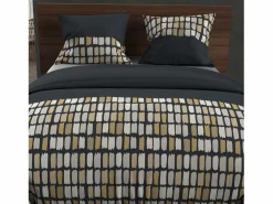 Set funda nórdica de algodón 57 hilos 260x240 cm FABIO gris Ropa De Cama|Juego De Sábanas