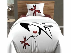 Hot Set funda nórdica dibujo colocado 140X200 cm AVA 100% algodón 57 hilos/cm2, pr Ropa De Cama|Juego De Sábanas