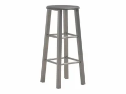 vidaxl Set mesa y sillas altas de cocina 3 pzas madera acero antracita