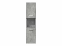 vidaxl Set muebles de baño 5 piezas madera ingeniería hormigón