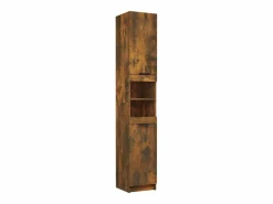 Best vidaxl Set muebles de baño 5 piezas madera contrachapada roble ahumado Marru00f3n