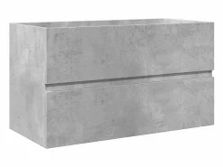 Hot vidaxl Set muebles de baño 2 piezas madera contrachapada hormigón Gris