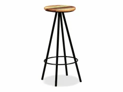 vidaxl Set muebles de bar 3 piezas madera maciza reciclada
