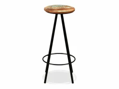vidaxl Set muebles de bar 3 piezas madera maciza reciclada