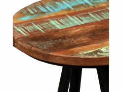 vidaxl Set muebles de bar 3 piezas madera maciza reciclada