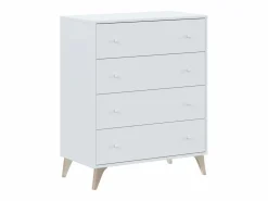 Set Muebles Dormitorio 150 cm (Cabecero + Mesitas + Cama + Cómoda)