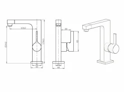 Sale Short Grifo mezclador lavabo cromado Grifo