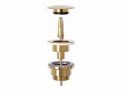 New Sifón De Lavabo Klik-Klak Universal Rose Gold Cañería