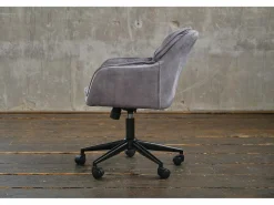 Discount silla - terciopelo - 66 x 63 cm - TERRY Silla De Escritorio
