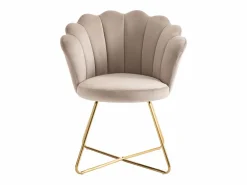Hot Vente-unique Silla - Terciopelo y metal - Color: - FIORI Beige