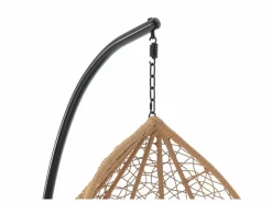 MYLIA Silla colgante de mimbre sintético - Natural claro - CAMPLI de