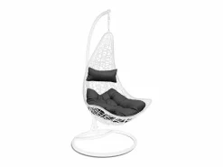 Saldosystocks Silla Colgante Mecedora Once. Muebles de Jardin o Terraza , Cojin Negro