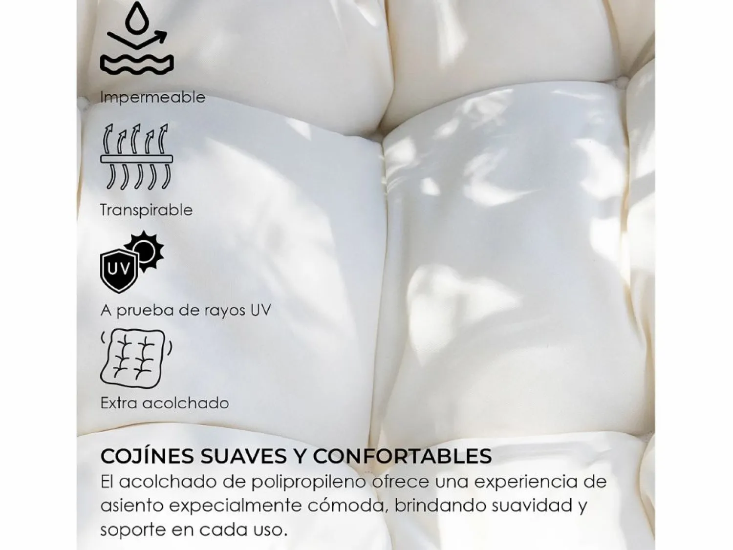 Discount Silla Colgante Yoevu - con reposapiés para interior y exterior - YV-RELAXCHAIR Sillón Colgante