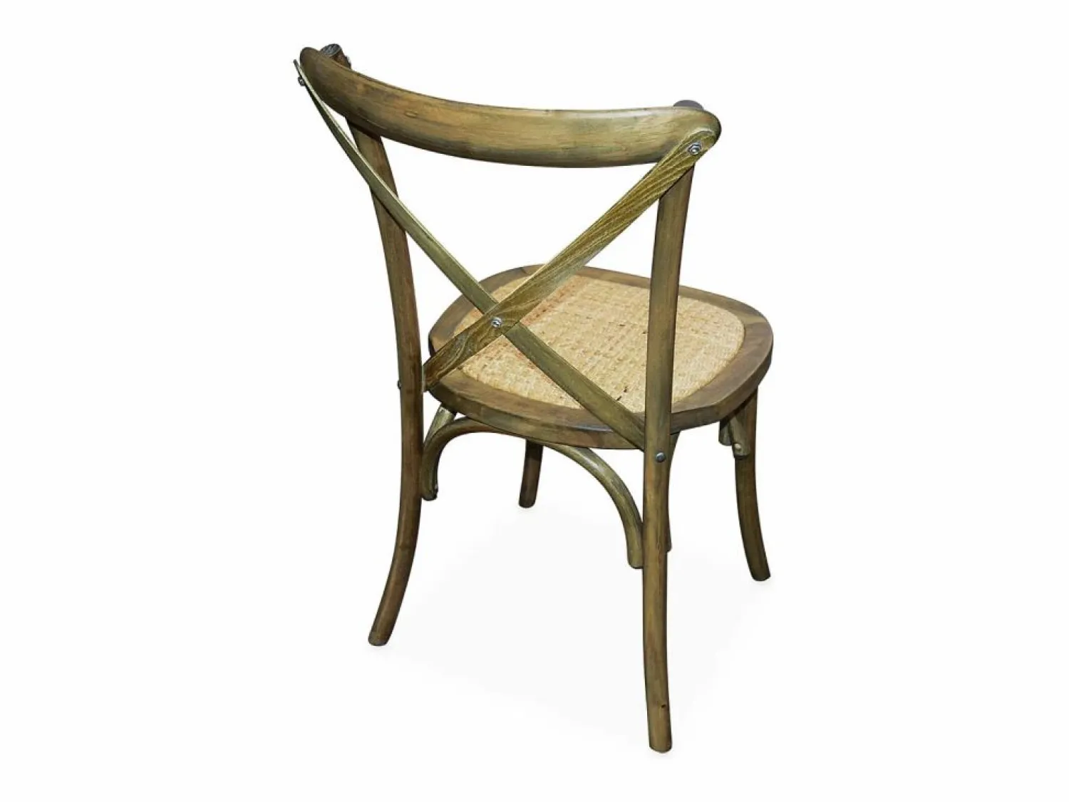 Discount Silla de bistró vintage de madera, set de 2 marrón viejo Sillas Y Lotes De Sillas