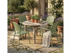 Hot AHD Silla de comedor moderna para bar, restaurante y cocina al aire libre en polipropileno Clara - oscuro Verde