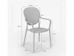 Hot AHD Silla de comedor moderna para bar, restaurante y cocina al aire libre en polipropileno Clara - oscuro Verde