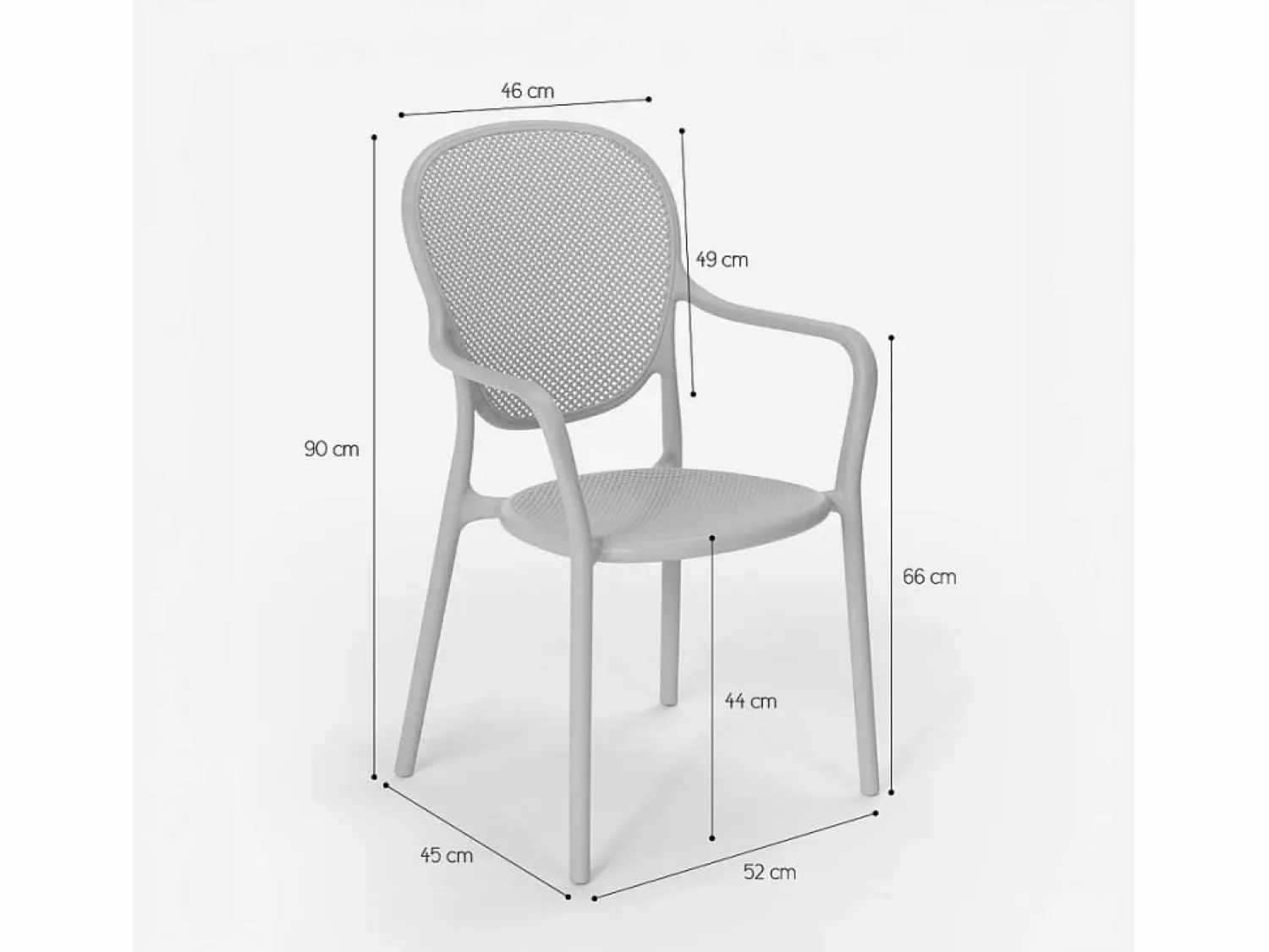 Hot AHD Silla de comedor moderna para bar, restaurante y cocina al aire libre en polipropileno Clara - oscuro Verde