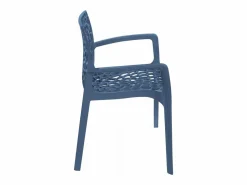 Clearance Silla de comedor polipropileno para cocina y bar Grand Soleil Gruvyer Arm - Marino Comedores De Jardín
