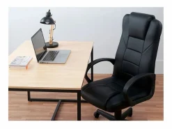 Basic Silla de despacho Lawyer polipiel 118-126x64x64 cm Adec