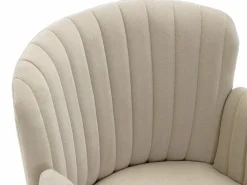 Vente-unique Silla de escritorio de tela y acero negro con altura ajustable - TOARA