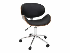 Miliboo Silla de escritorio diseño y madera WALNUT