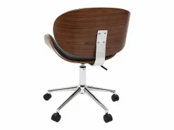 Miliboo Silla de escritorio diseño y madera WALNUT
