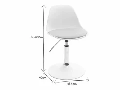 Discount Miliboo Silla de escritorio diseño infantil STEEVY Rosa