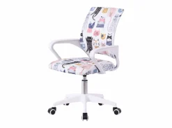 Best Silla de escritorio juvenil Miau color tela y metal 84x61x51 cm Silla De Oficina