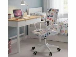 Best Silla de escritorio juvenil Miau color tela y metal 84x61x51 cm Silla De Oficina
