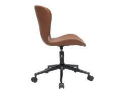 Miliboo Silla de escritorio moderna marrón JOSH