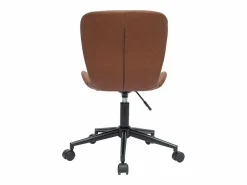 Miliboo Silla de escritorio moderna marrón JOSH
