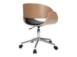 Clearance Silla de escritorio y madera clara con ruedas BENT Silla De Oficina