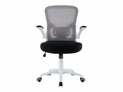 Hot Silla de escritorio reclinable giratoria ergonómica de oficina con reposabrazos, ajustable en tela, - ZIK Blanco